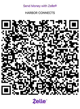Harbor Connects Zelle donation QR code
